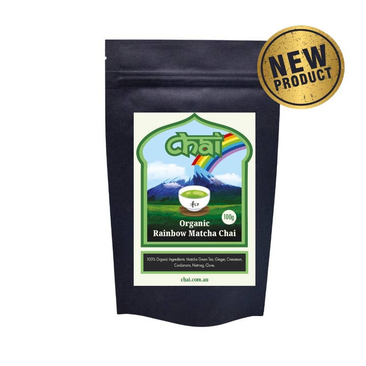 Organic Rainbow Matcha Chai 100 g for wholesale by Chai Tea