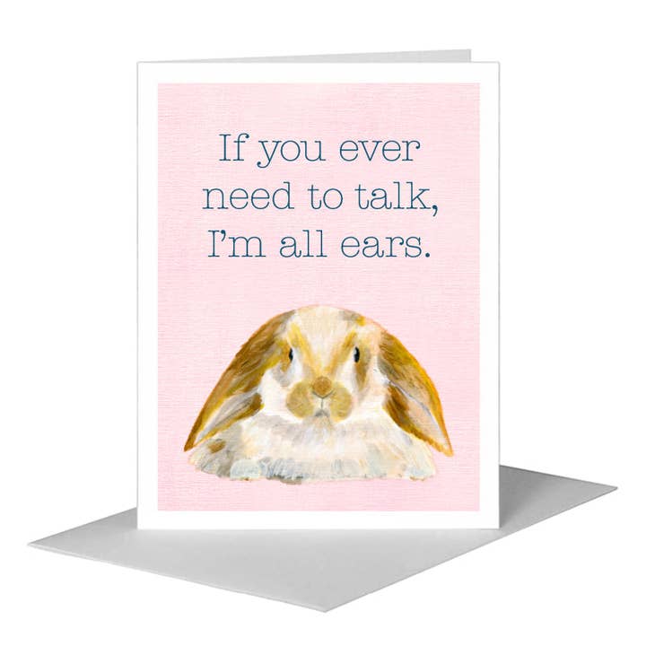 Orejas Caídas, Tarjeta de Felicitación (#7764G) para venta al por mayor de Printed Canvas