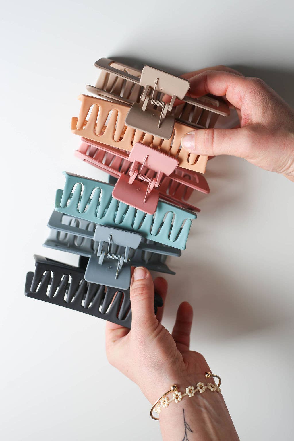 Created Mother - Wholesale Hair Clip - Women's - 12 Assorted Extra Large Hair Claw Clips12