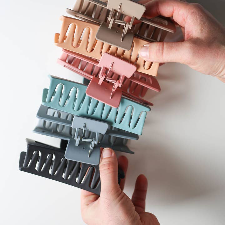 Created Mother - Wholesale Hair Clip - Women's - 12 Assorted Extra Large Hair Claw Clips12