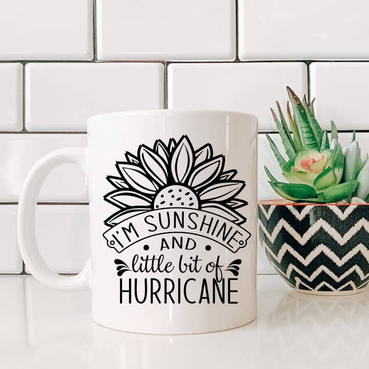 Little Bit of Hurricane Mug for wholesale by Madi Bella Designs