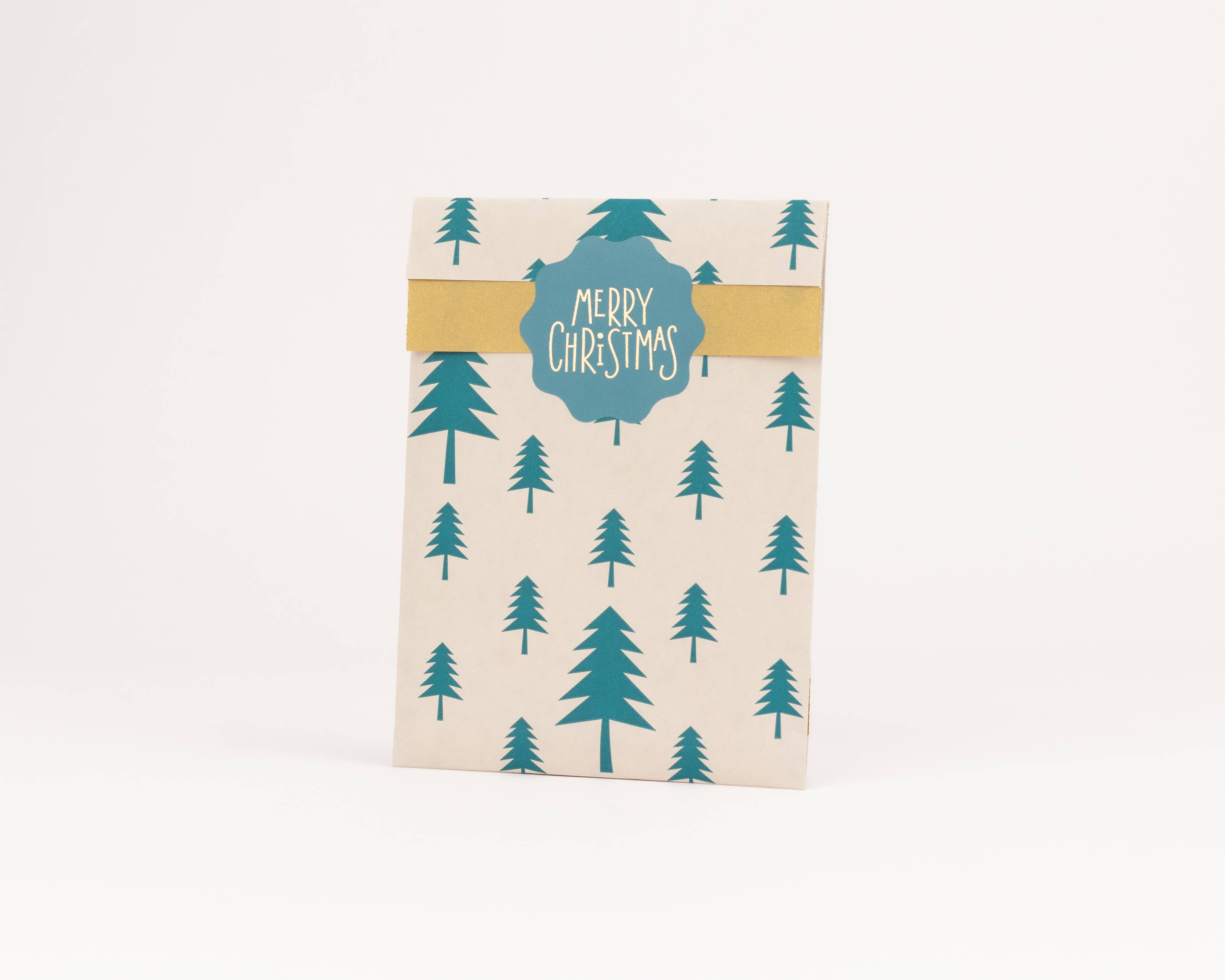 liebevoll verpackt - Wholesale Gift Bag - Paper Bags Fir Beige / Green (Christmas) (Copy)2