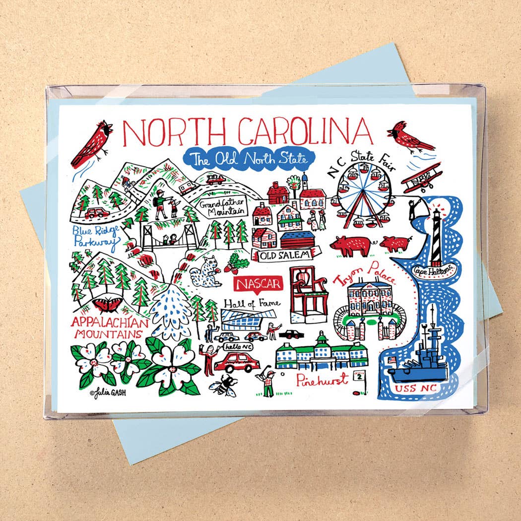 Allport Editions - Vendita all'ingrosso Set di cartoleria/cancelleria - Serie di Carte in Scatola Statescapes - scopri tutti i 29 Stati!19