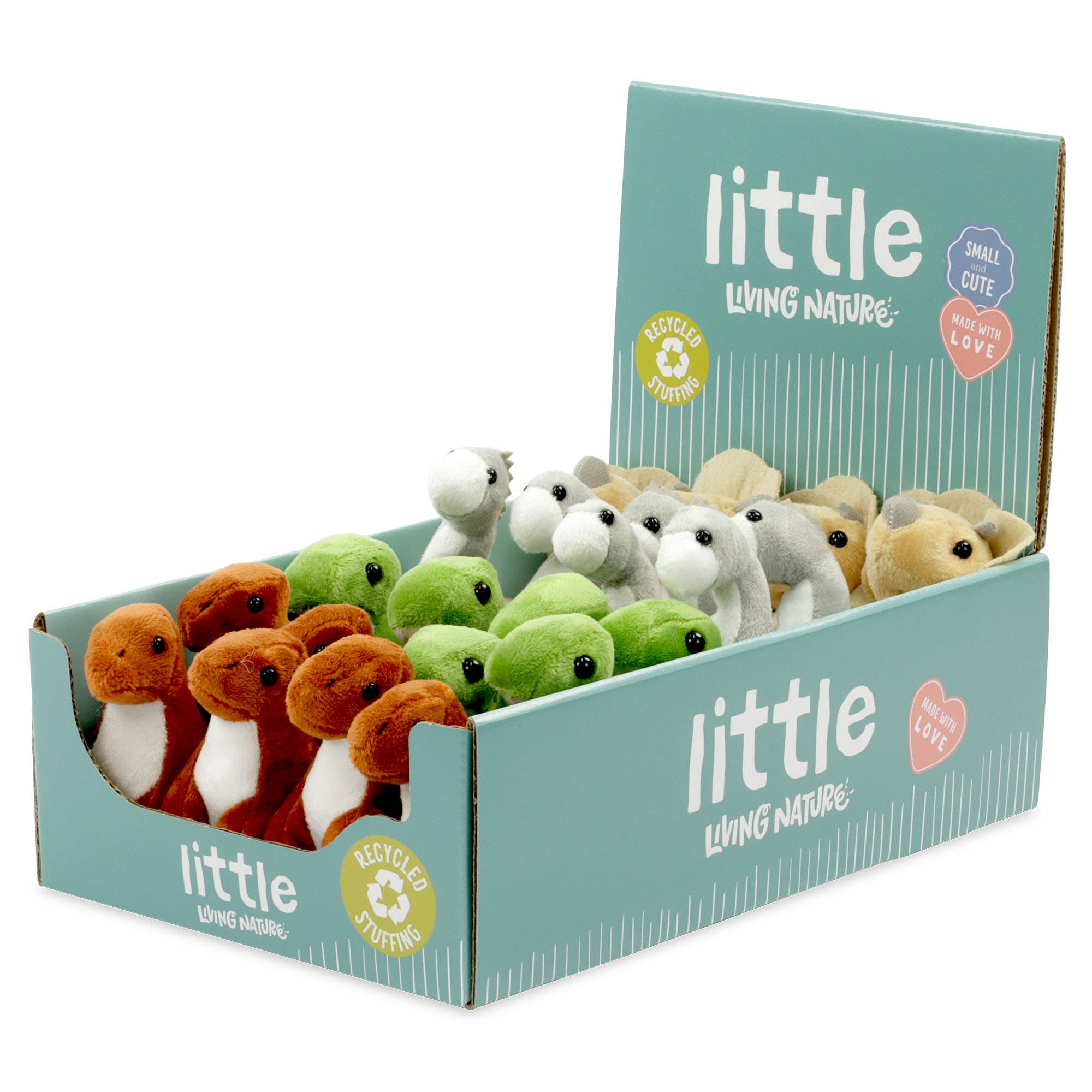 Keycraft - Wholesale Stuffed/Plush Toy - Kids & Baby - Little Living Nature Clips Dinosaur Stuffed Animals Keyrings1