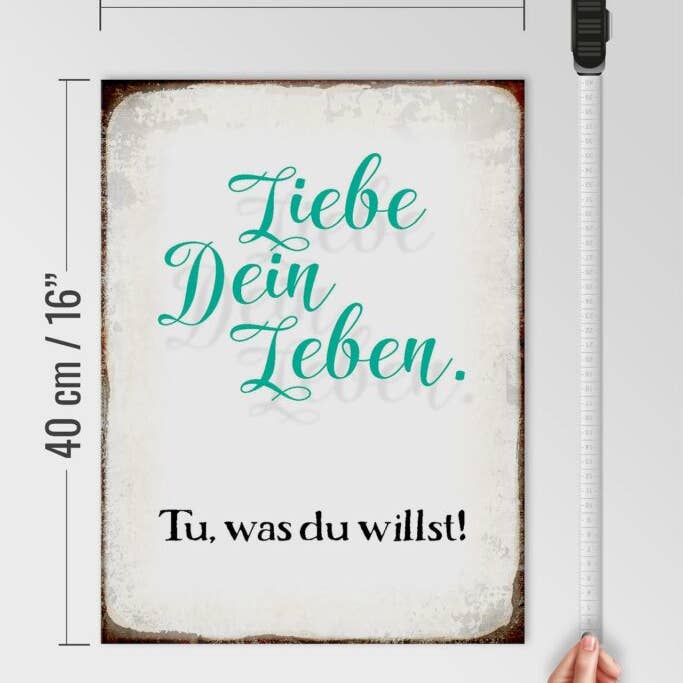 Femer - Wholesale Sign - Wooden sign saying 30x40 cm Love Your Life Do What Will Deco Sign4