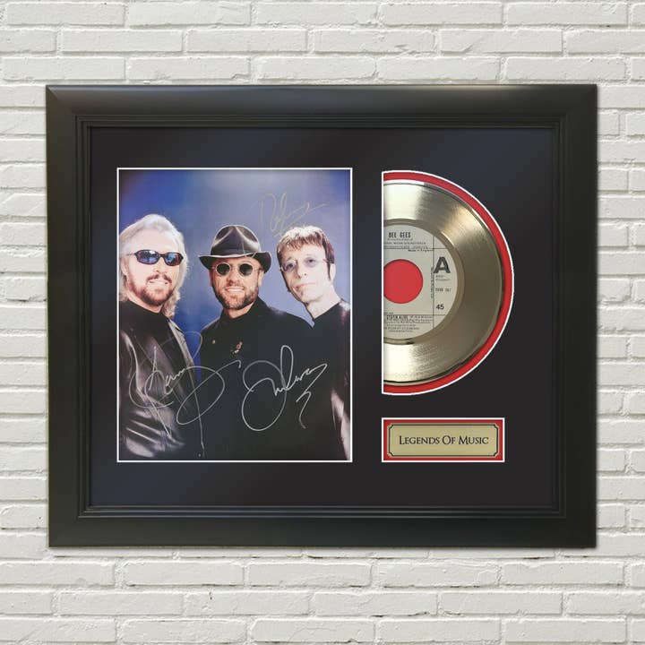 Bee Gees Stayin Alive Legends of Music Golddisplay für den Großhandel von Gold Record Outlet