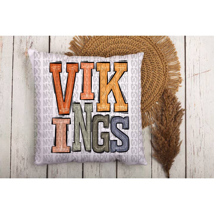 Vikings Boho Pillow | Wholesale & Drop Ship for wholesale by NC Creations