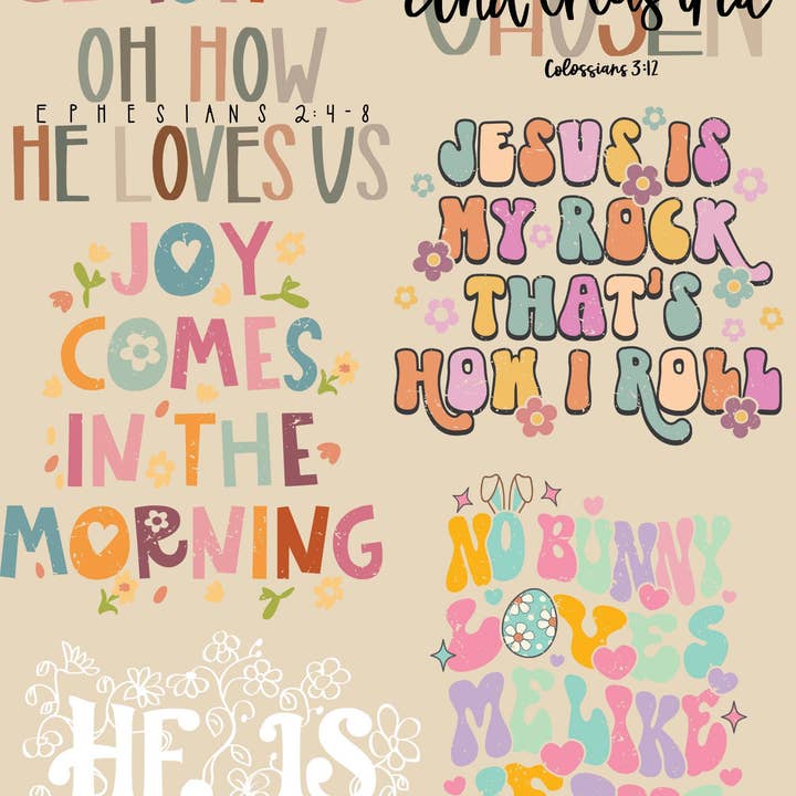 Pre-Made 22'' x 60" Direct-to-Film Gang Sheet - Make Heaven for wholesale by dBoldTees & DTF Transfers