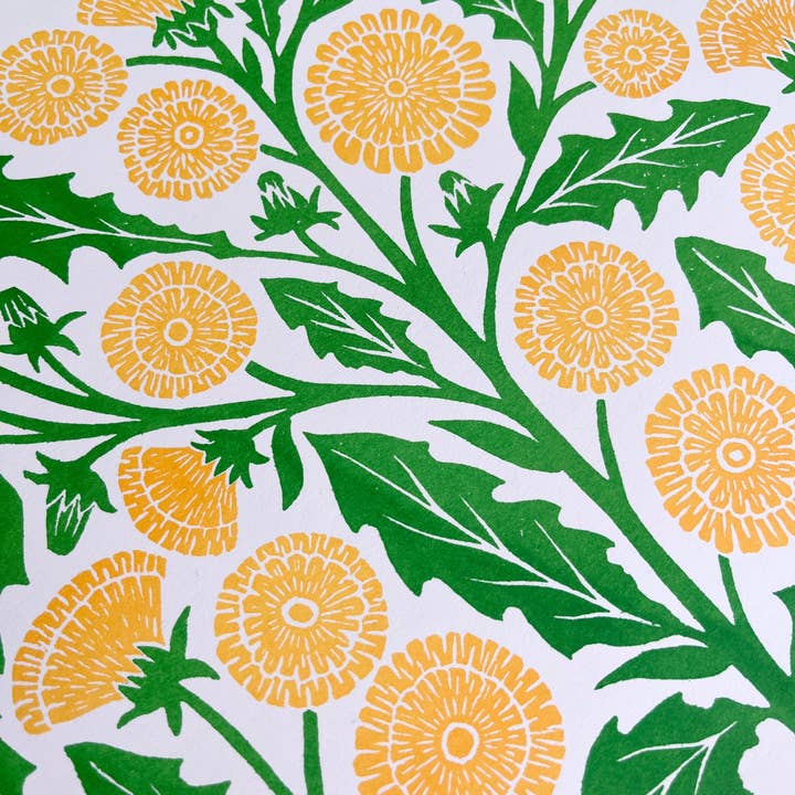 Katharine Watson - Wholesale Art Print - Garden Series: Dandelion Risograph Print6