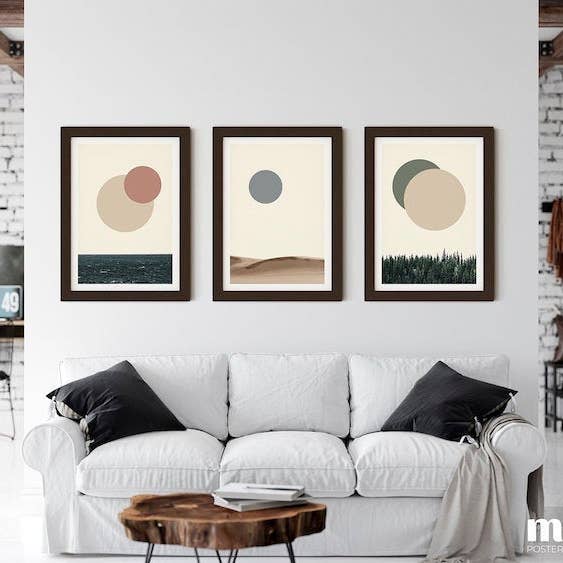 Nature Eclipse - Unique Wall Art | Print Set of 3 for wholesale by Sera/Lina
