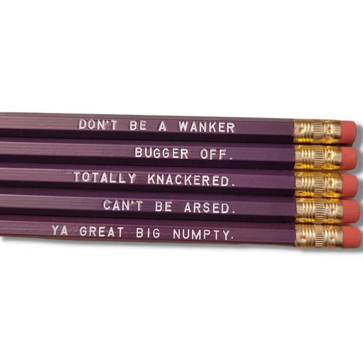 UK Slang Pencils for wholesale by ChicalooKate