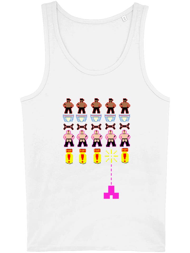 Camiseta sin mangas o chaleco de algodón orgánico Space InGayders para venta al por mayor de Unapologaytic