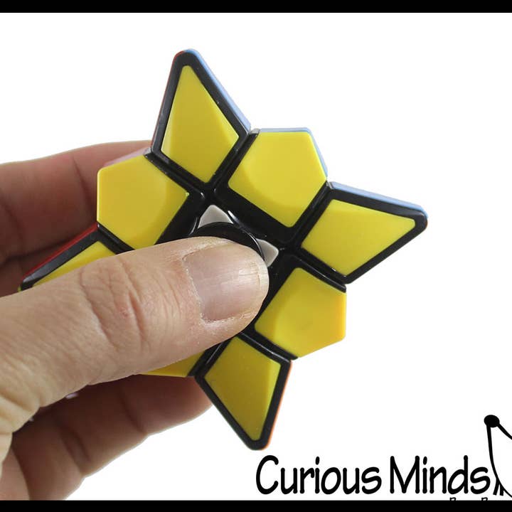 Curious Minds Toys - Wholesale Fidget Toy - Kids - 1 Multi-Colored Puzzle Spinner Cube Games - Problem-Solving 7