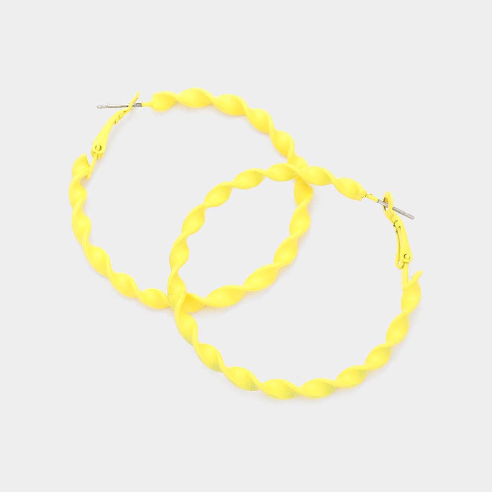 Sensibling Corp. - Wholesale Hoop Earrings - Twisted Hoop Earrings0