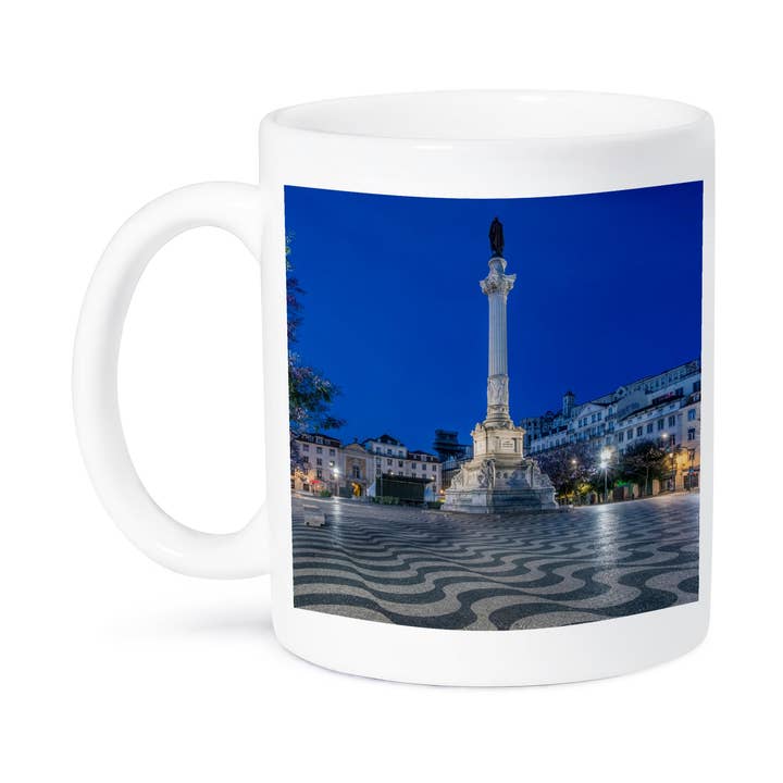 3dRose - Vente Tasse à café - 3dRose, Portugal, Lisbonne, Place Rossio à l'aube, Tasse8