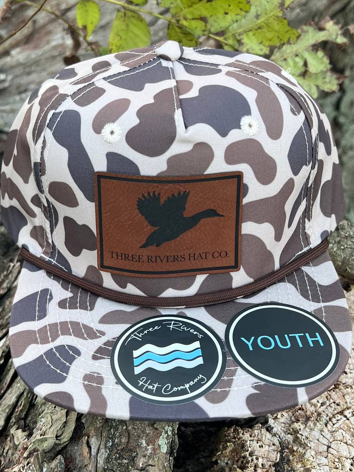 YOUTH/KIDS - Duck Silhouette - Camo Rope Hat - Lost Hat Co. for wholesale by Three Rivers Hat Co.