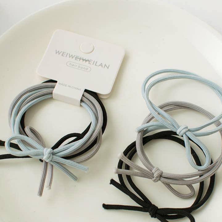 XO Fashion - Wholesale Hair Tie - O3016 Simple Spring-colored Knotted Hair Tie with High Elast5