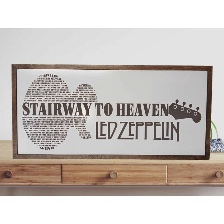 Crates Etc - Venta al por mayor Letreros - Canción personalizada - cartel personalizado - Letras de canciones - boda - Cartel