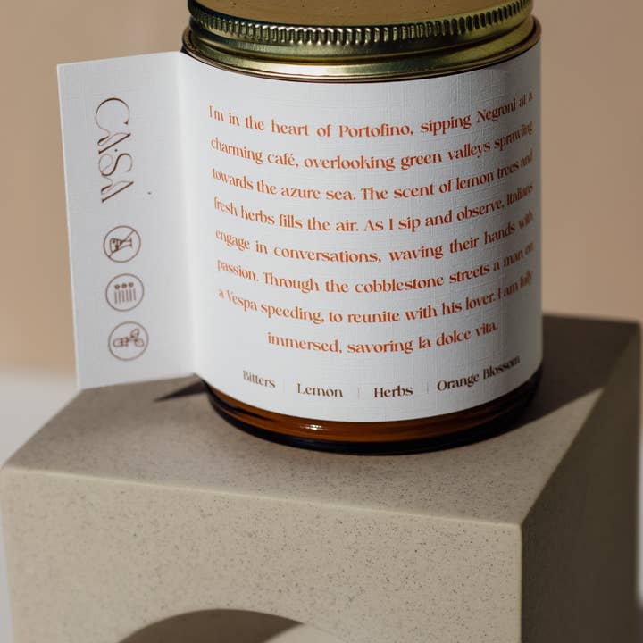 Casa Sanctum - Wholesale Jar/Filled Candle - Nostalgia Portofino1