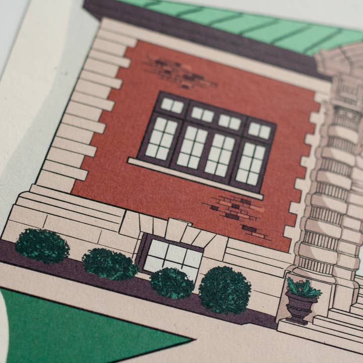 Telegram Print Co. - Wholesale Art Print - Detroit Belle Isle, Aquarium, 8x10 Print3