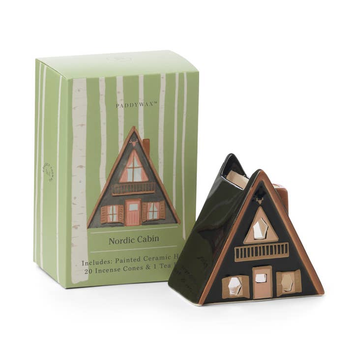 Paddywax Nordic Cabin Style Incense & Tea Light Holder for wholesale by Designworks Collective