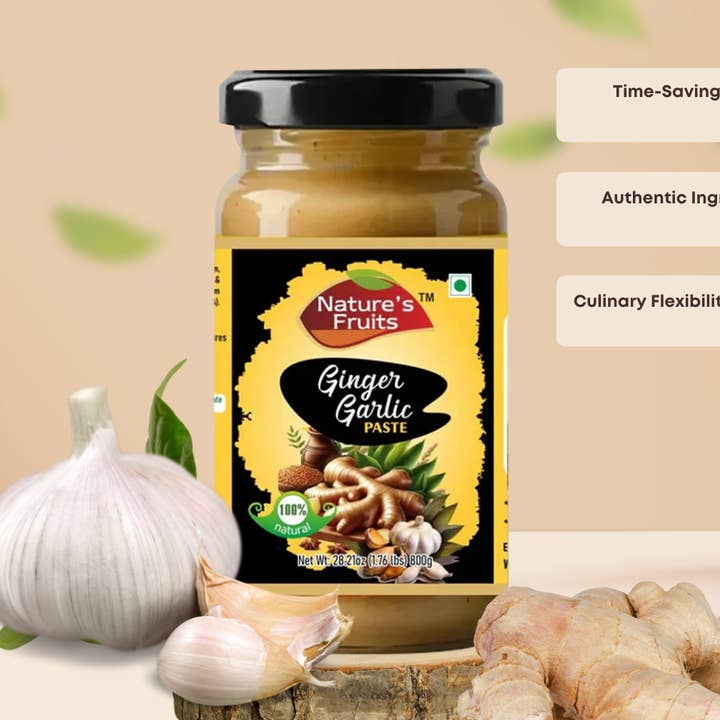 Ginger Garlic Paste 1.76 lbs for wholesale by NATURE'S FRUITS