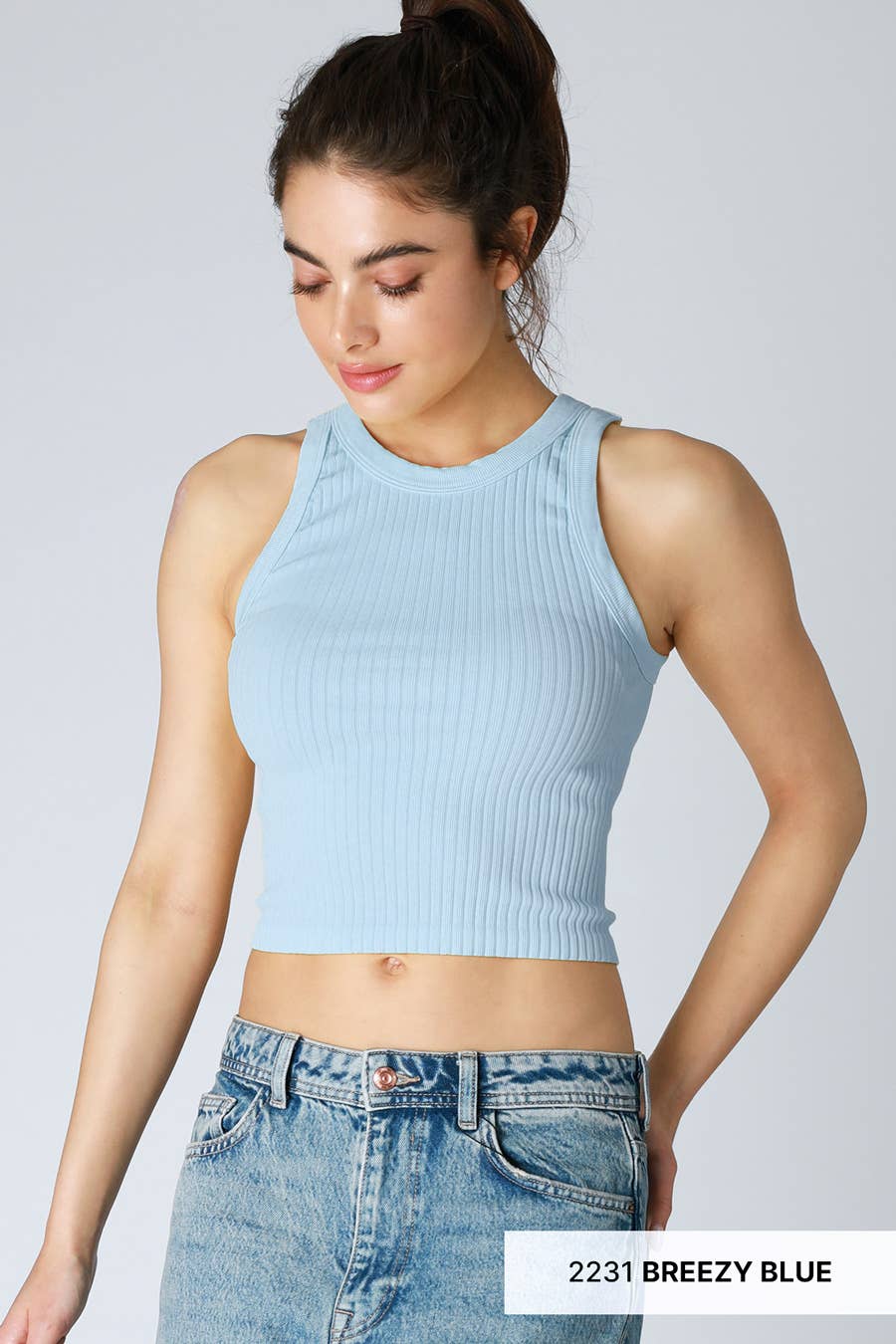 NIKIBIKI - Wholesale Tank Top - Women's - NS8325 - Wide Ribbed Tank Top2