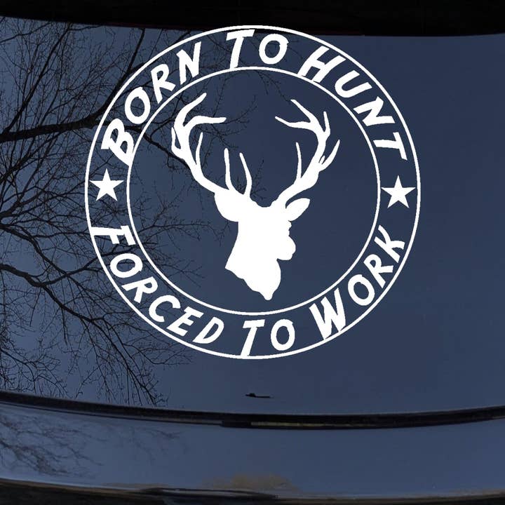 Deer Hunting Car Truck Vinyl Decal Sticker 5in X 5.0in for wholesale by Rad Dezigns