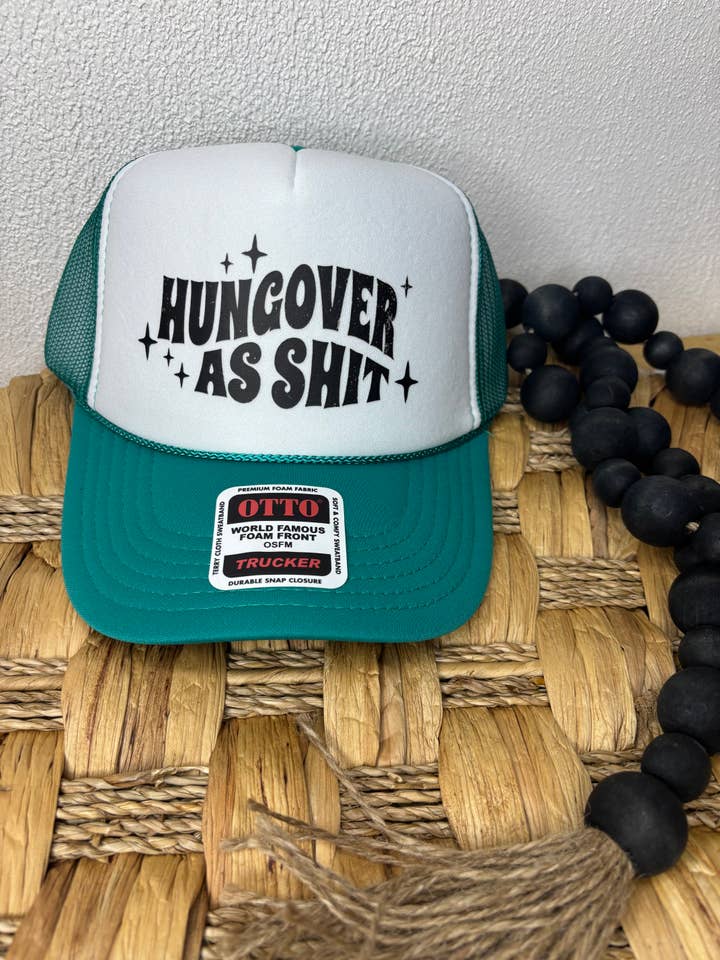 Hungover as Shit Trucker Hat for wholesale by Pink August