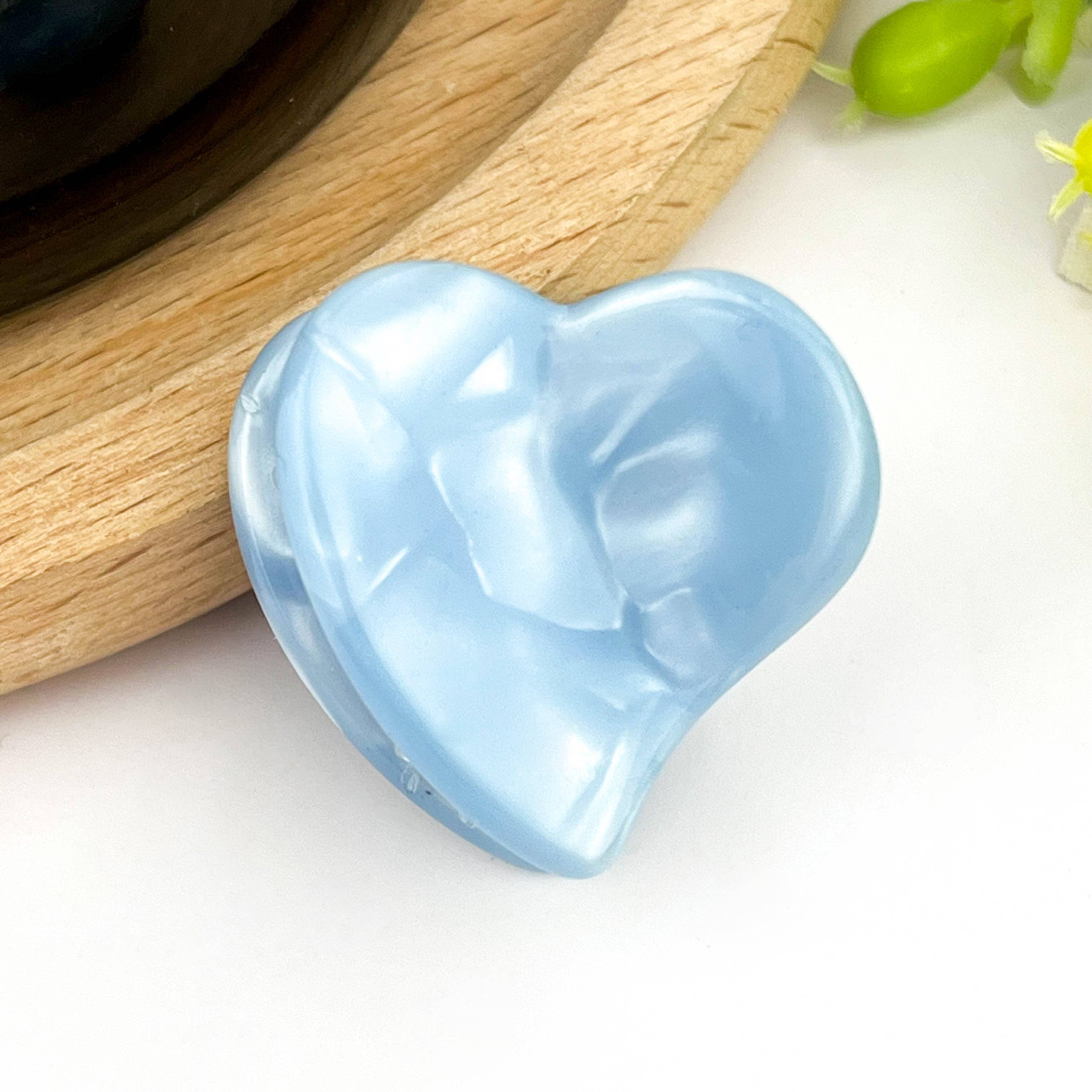 TheDivaSoap - Vente Pince à cheveux – femme - Pince à cheveux mignonne en acétate en forme de mini cœur, pince à cheveux pour la Saint-Valentin8