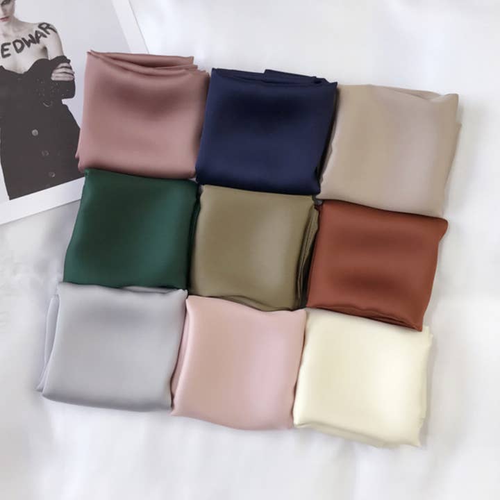 Small Square Everyday Simple Elegant Scarf for wholesale by Parcel&Pattern