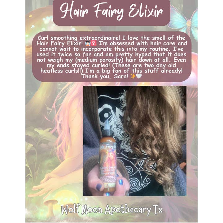 Wolf Moon Apothecary Tx - Wholesale Hair Oil - Hair Fairy Elixir | Natural | Organic | All Hair Types 4