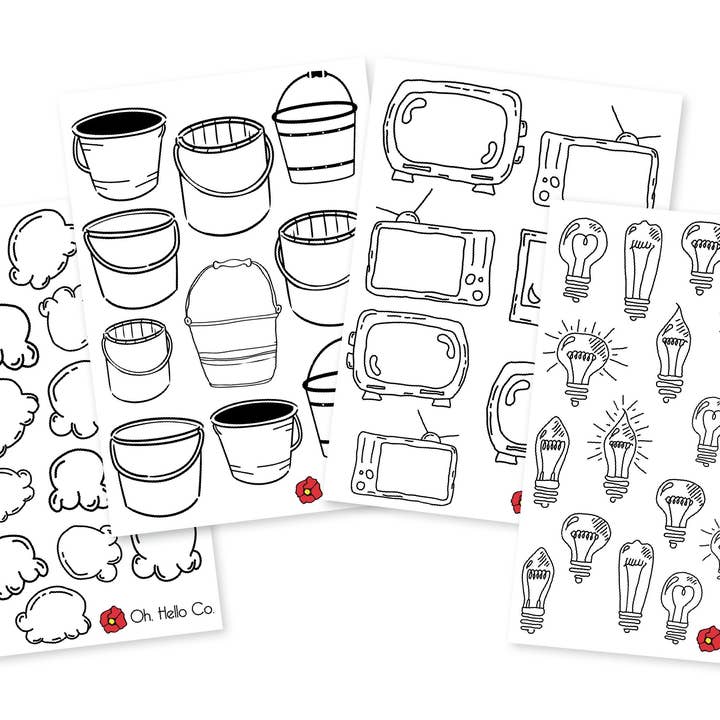 Bullet Journal Tracker Stickers voor wholesale door Oh, Hello Paper & Gifts