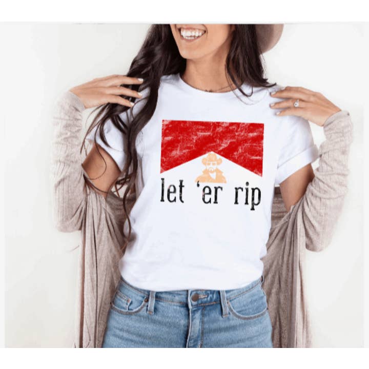 Let Er' Rip Graphic T-Shirt for wholesale by KMR and Company