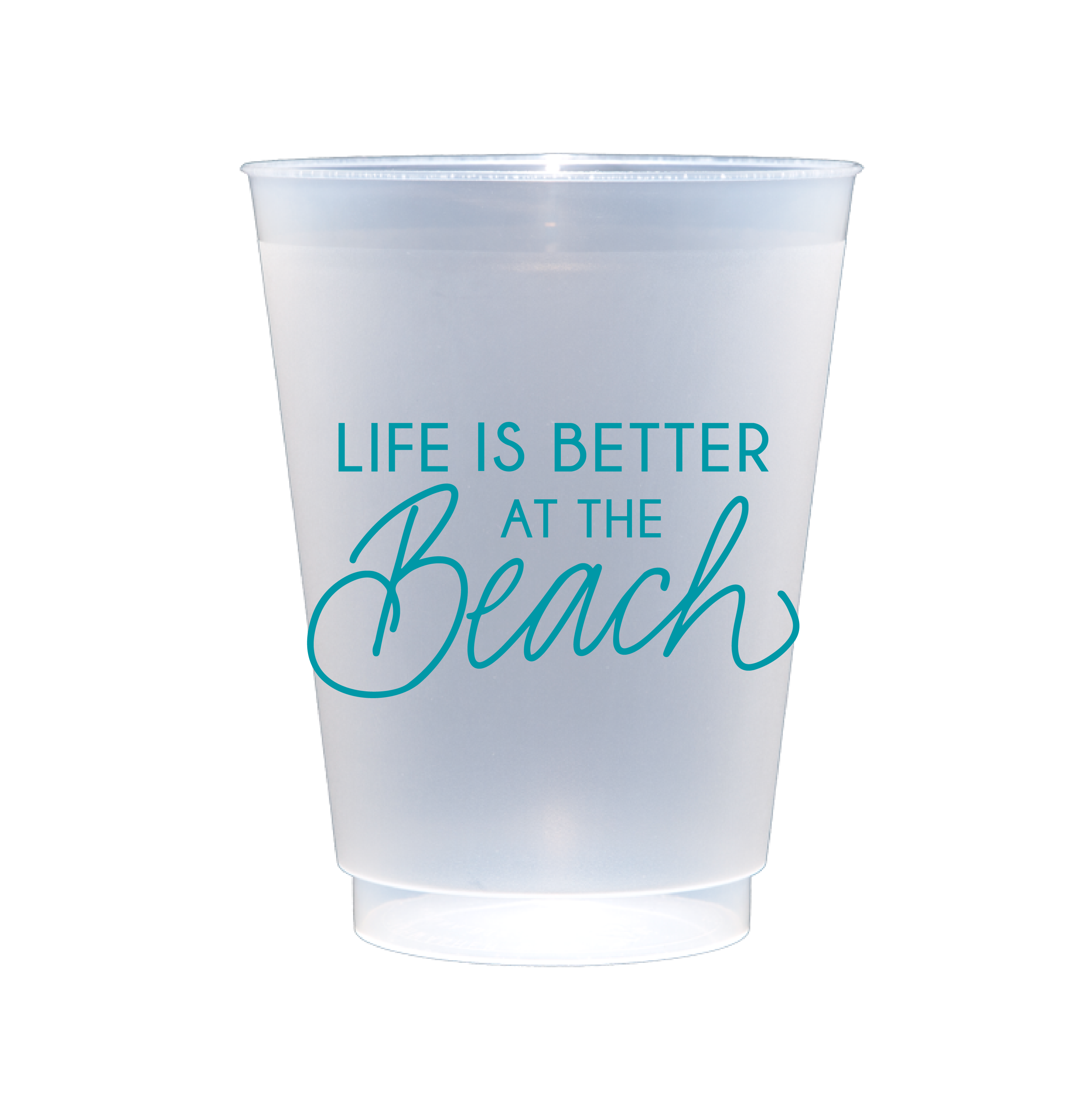 Birdie Mae Designs - Wholesale Disposable Cup - Life is Better at the Beach | Acrylic 16oz Set of 8 Cups4