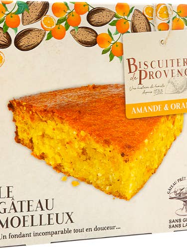 Biscuiterie de Provence Almond cake, orange bio, gluten free for wholesale by French Feast