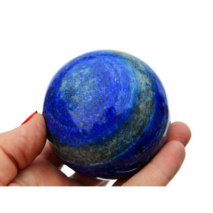 Kaia & Crystals - Wholesale Spiritual Stone/Crystal - XL Lapis Lazuli Sphere (65mm - 100mm)6