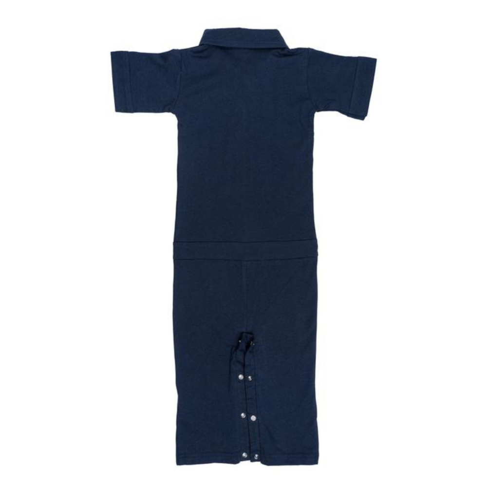 Navy Baby Coverall for Boys, Knuckleheads Mechanic Halloween Jumpsuit Costume Baby Outfit for wholesale on Faire1