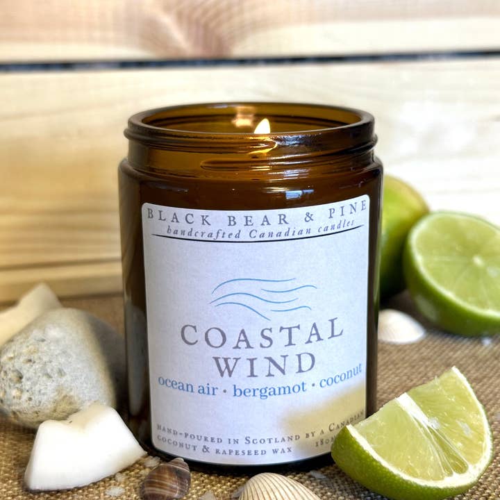 Black Bear & Pine – wholesale Jar/filled candle – Coastal Wind