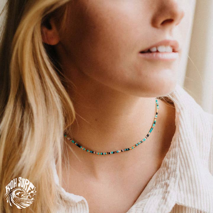 Pineapple Island - Wholesale Choker/Collar - Nusa Dainty Beaded Choker Necklace by Koh Surf