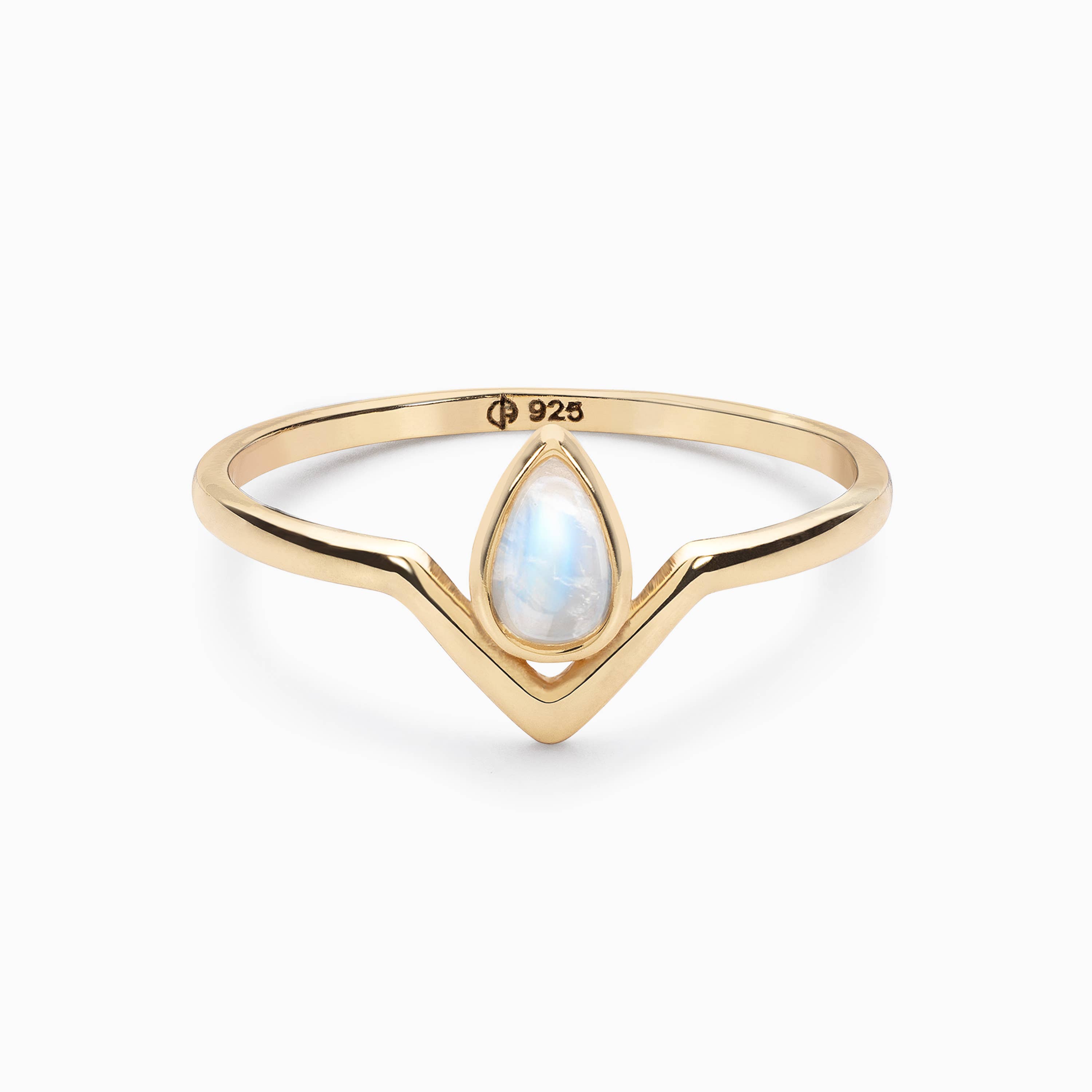 Tsuki - Wholesale Single Stone/Solitaire Ring - Teardrop Ring0