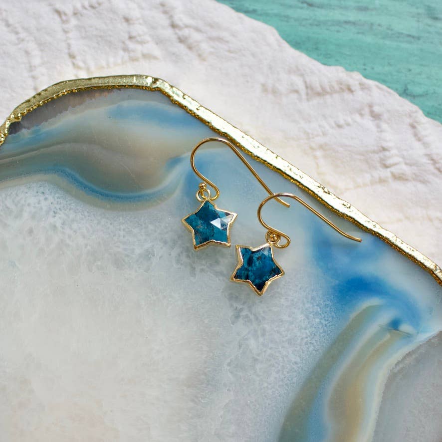 a.v. max – Großhandel Ohrhänger – Halbstein-Ohrringe mit Mini-Stern10