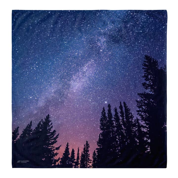 Night Sky Cotton Bandana for wholesale by McGovern Outdoor