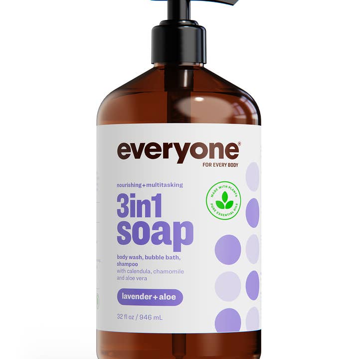 EO + Everyone - Wholesale 2-in-1 Shampoo & Body Wash - Baby - Lavender + Aloe 3in1 Soap