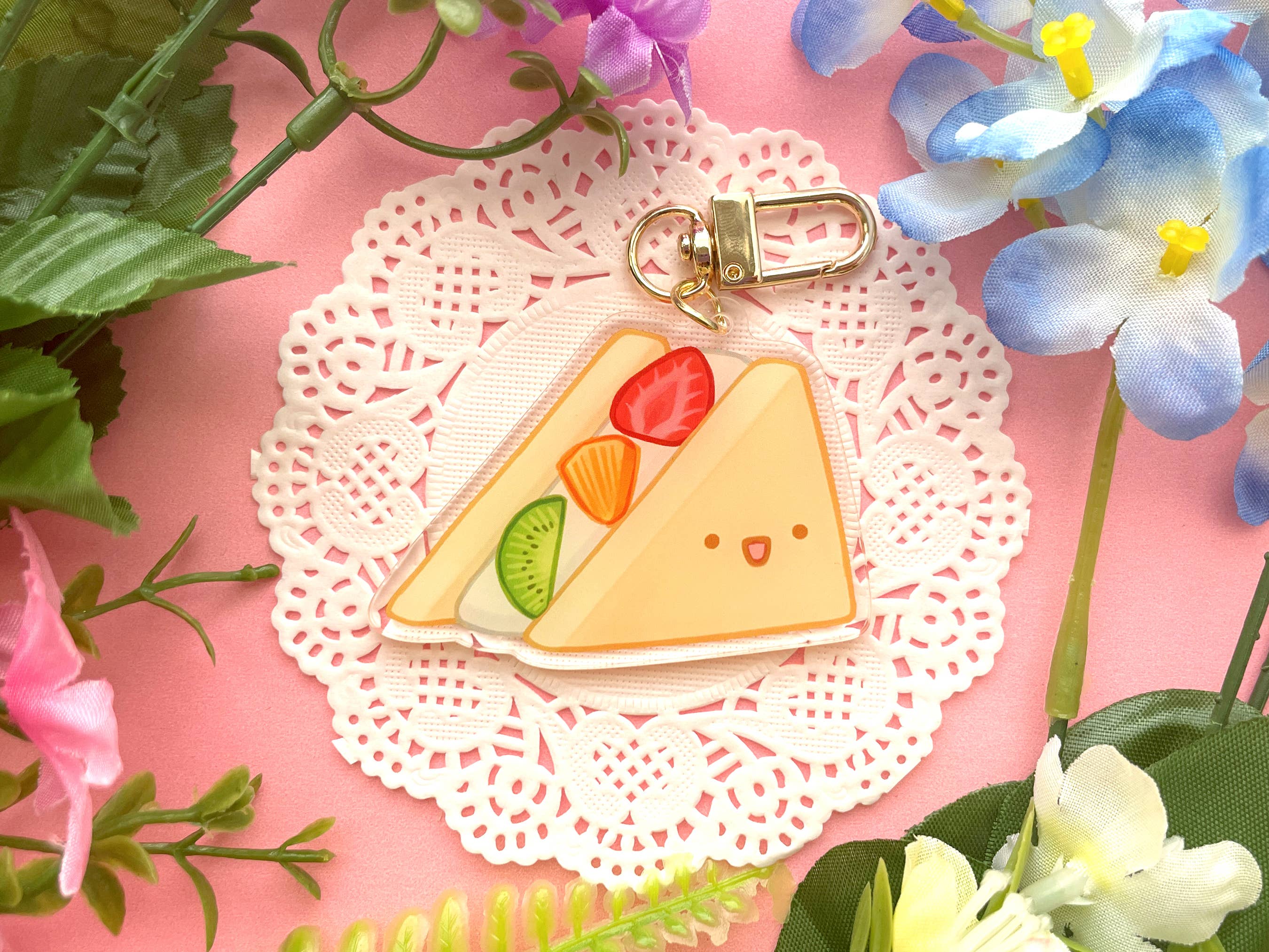 Lilimoon - Wholesale Keychain - Women's - Fruit Sando Keychain Bag Charm Kawaii Drink Food Snack