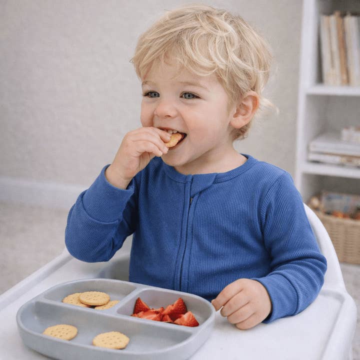 Captain Blue Rib Convertible Romper for wholesale by Sweet Bamboo