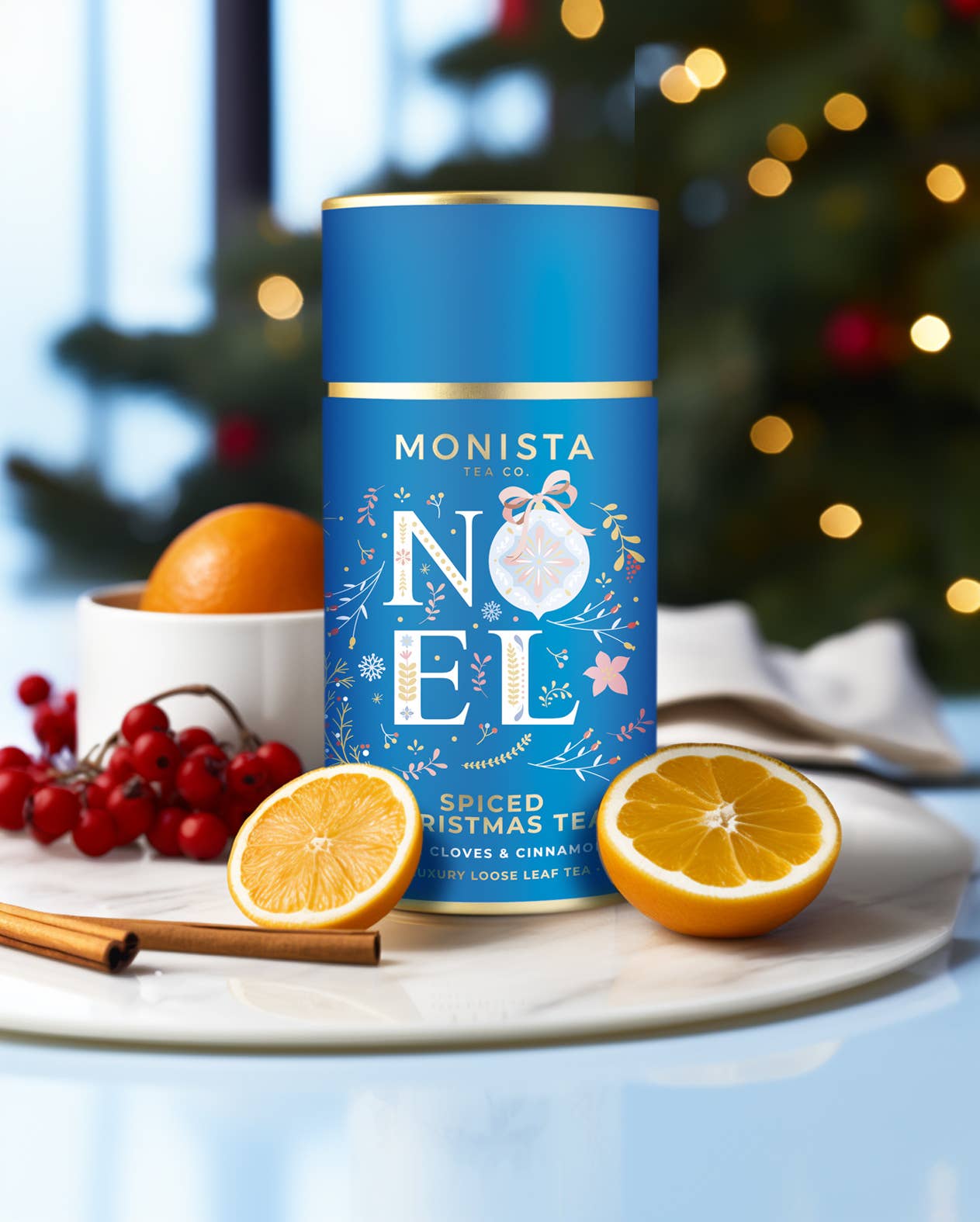 Monista Tea Co. – Chá solto por atacado – Natal - Chá de Natal com especiarias1
