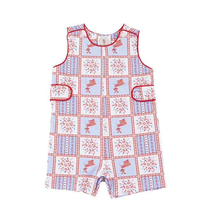 Patriotic Patchwork Jonah Jon Jon for wholesale by Cypress Row Childrens