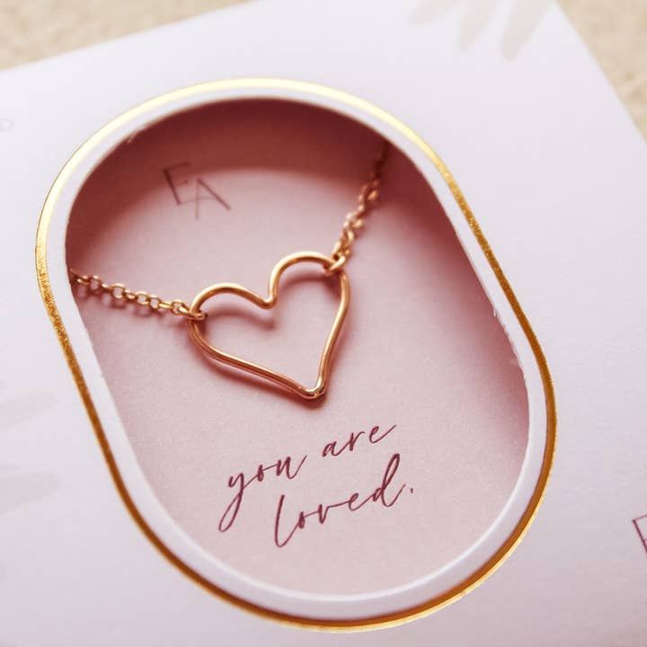 Open Heart Necklace for wholesale by Ever Aster