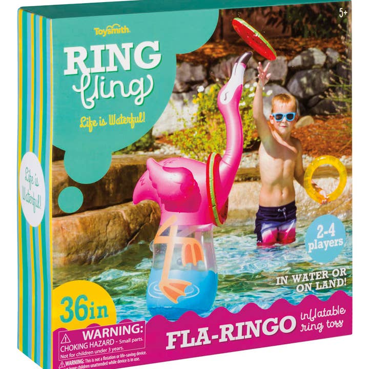 Toysmith - Wholesale Beach/Pool Toy - Kids & Baby - Ring Fling - FLA Ringo Inflatable Ring Toss Game, Beach/Pool